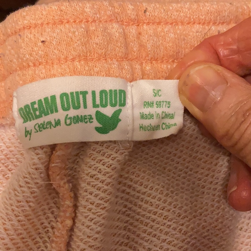 Dream Out Loud Peach Color Sweatpants. - Picture 3 of 3